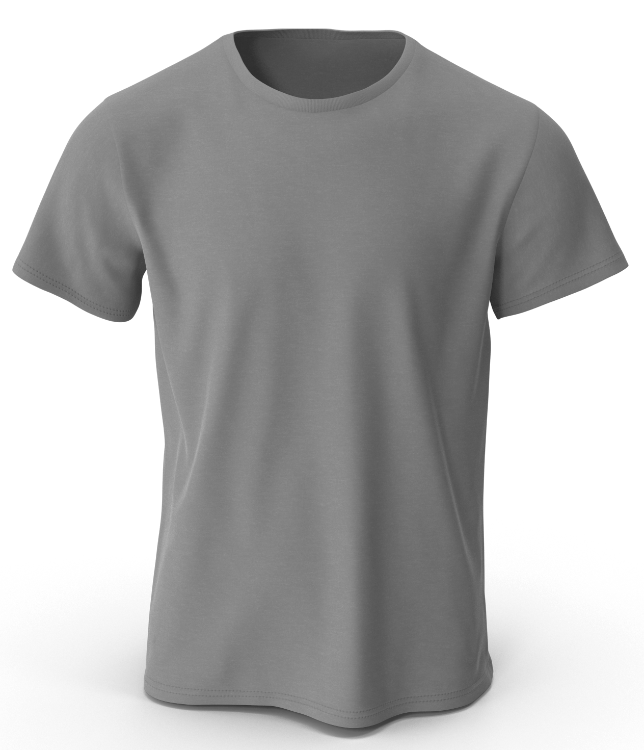 Grey 100% Soft Cotton Mens T-shirts