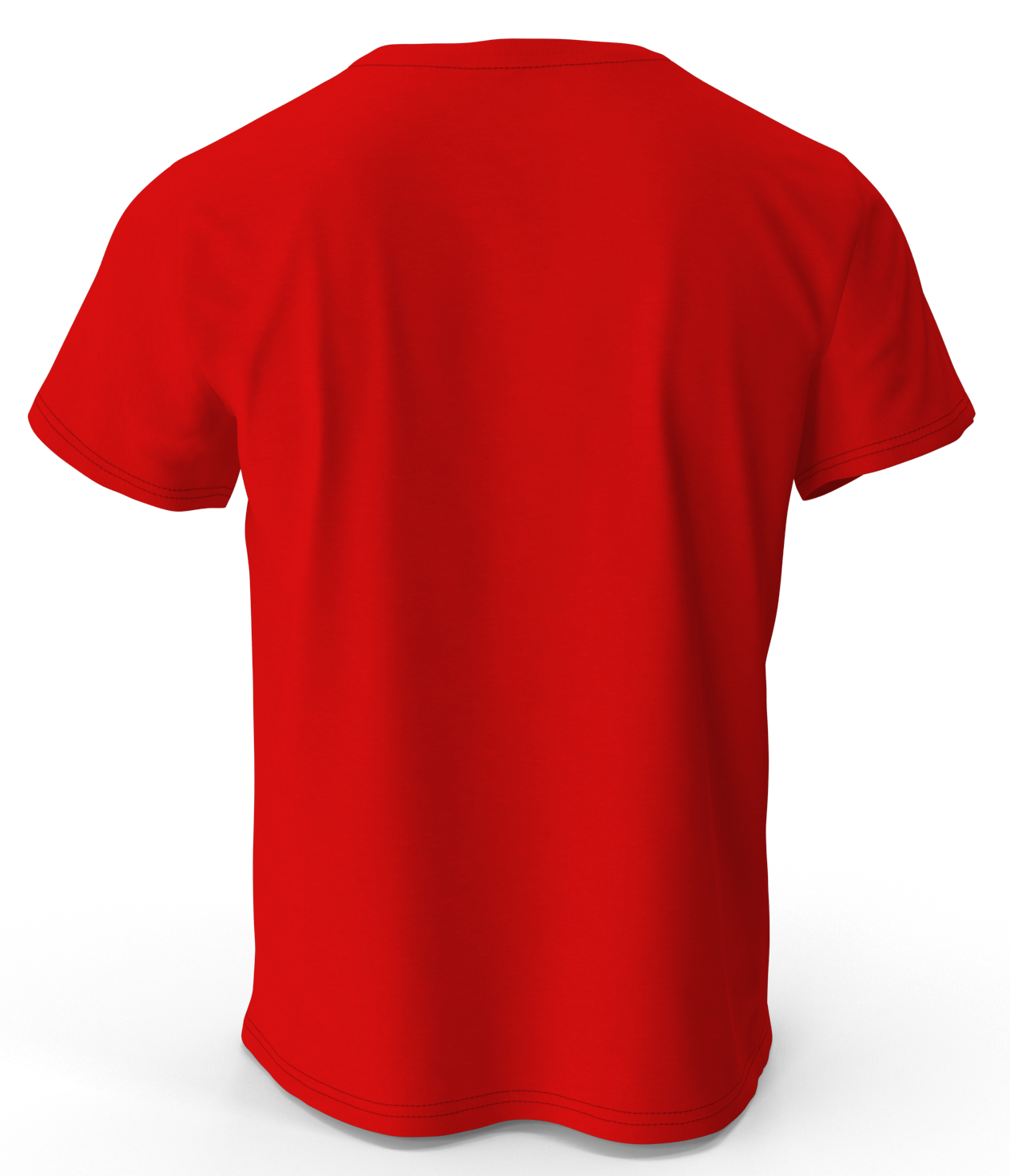 Red Color 100% Soft Cotton Mens T-shirt