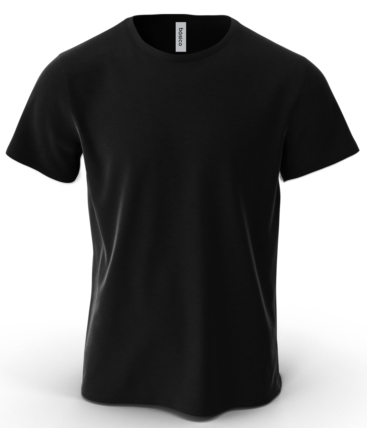 Black Plain Classic Breathable Soft 100% Cotton Unisex Crew Neck Casual T shirts (6 Pack) Basico Apparel